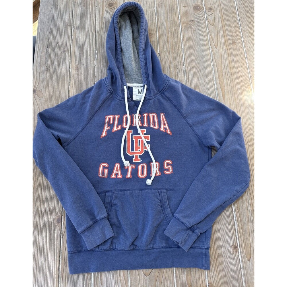 College Vault NCAA Florida Gators Blue Hoodie University Of Florida Sweatshirt M